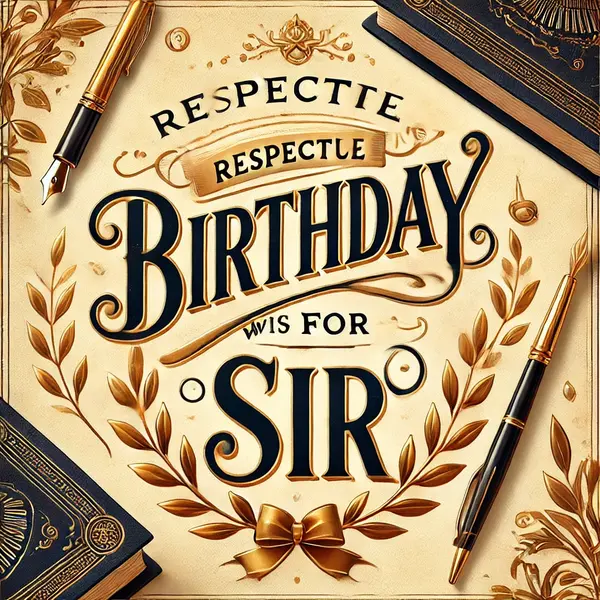 Respectful Birthday Wishes for Sir