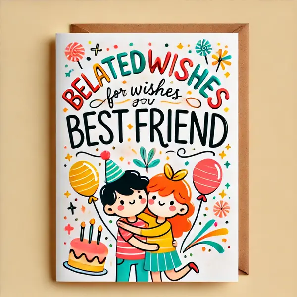 Belated Wishes for Best Friend