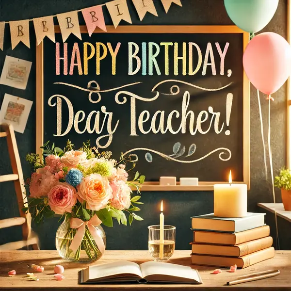 Heartfelt birthday greetings for teacher