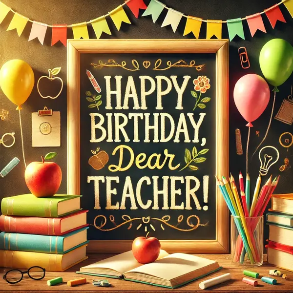Kind birthday sayings for teacher